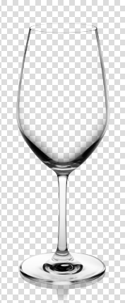 Crystal wine glass